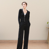 长裤 长袖 运动套装 女跑步ins潮年时尚 2026春季 休闲两件套女装 新款