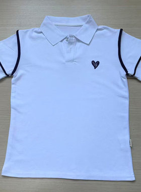 学生校服短袖短裤短裙爱心棉质套装运动休闲POLO衫男女同款定做TL