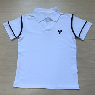 学生校服短袖短裤短裙爱心棉质套装运动休闲POLO衫男女同款定做TL