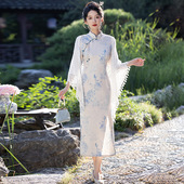 牛奶丝气质显瘦日常 特价 旗袍改良长款 清仓秋季 国风2026新款 新中式