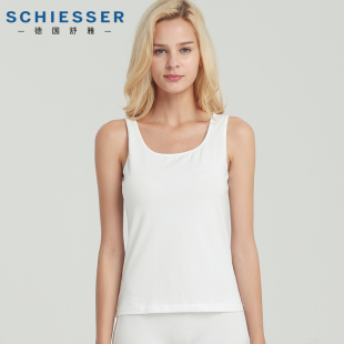 背心女 跨栏打底 德国舒雅内衣女士背心2件装 20034V舒美棉纯棉修身