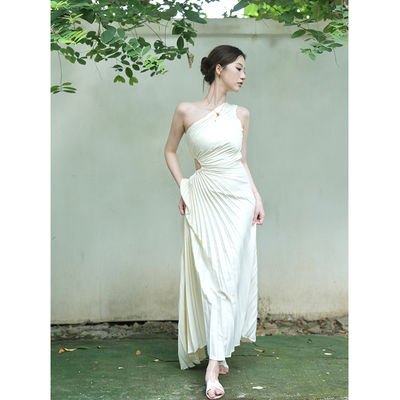 SerioLudere蛋仔很懒镂空连衣裙