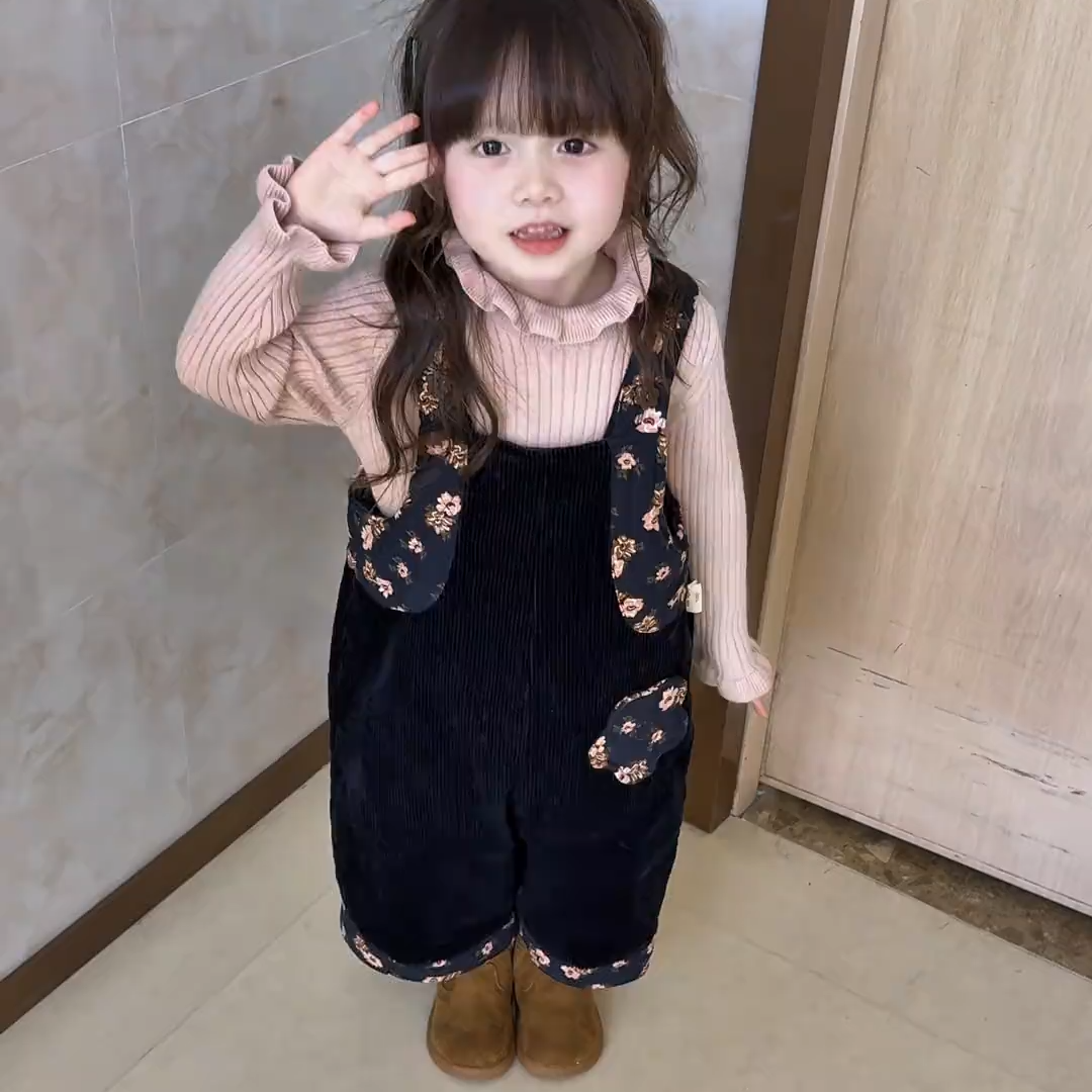 宝宝灯芯绒背带裤秋冬季韩版碎花儿童女童洋气百搭连体长裤子潮,童装/婴儿装/亲子装,连身衣/爬服/哈衣,淘宝优惠券,粉丝福利购,淘宝优惠卷