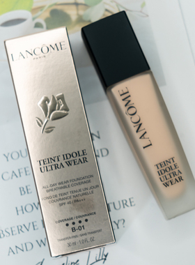 第二代 Lancome兰蔻奇迹持妆粉底液清透保湿控油PO-01象牙白油皮