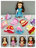 包邮 满50元 5寸16厘米GSC粘土头可穿 ob11娃衣迷你沙龙娃娃衣服4