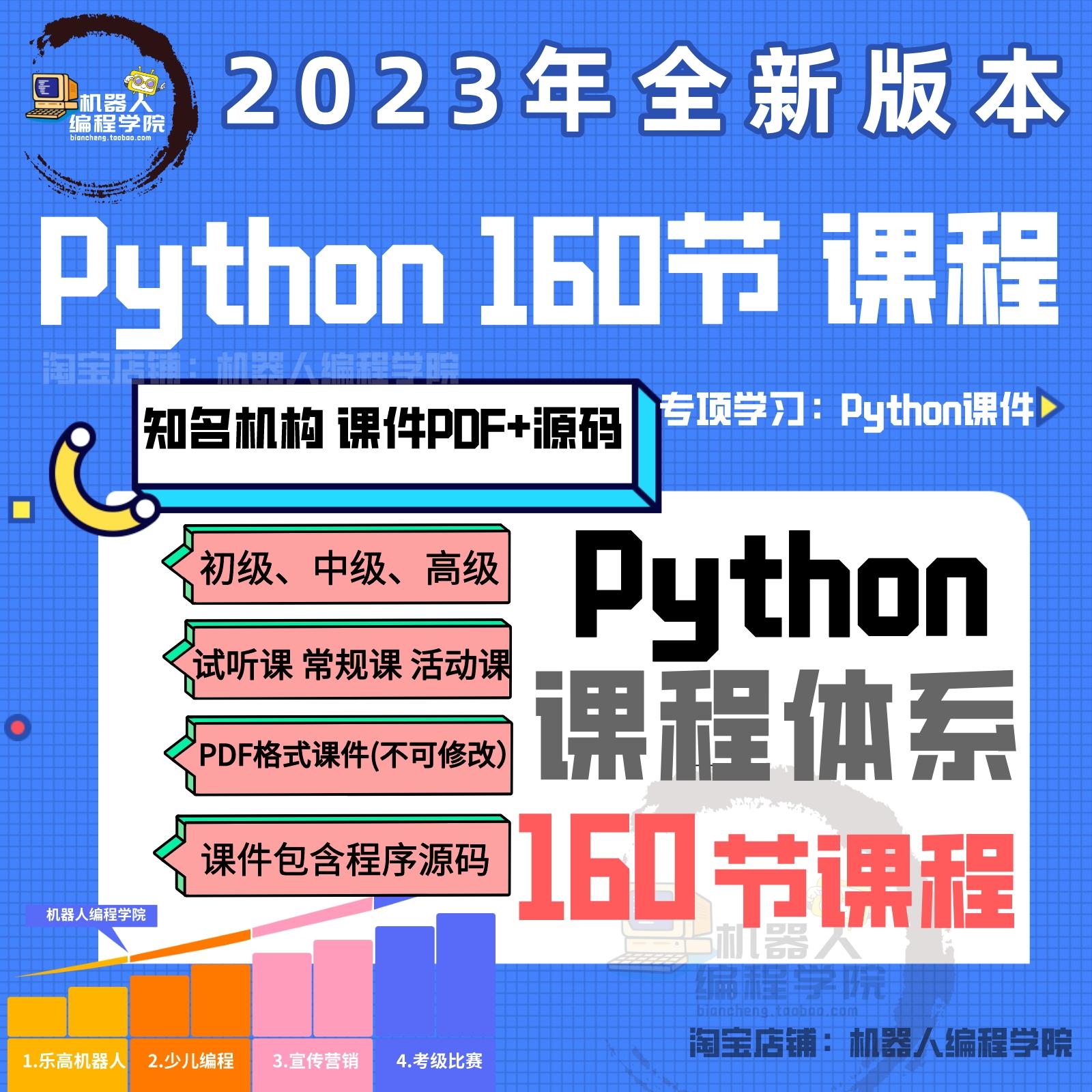 青少年Python编程课程新手设计素材/源文件