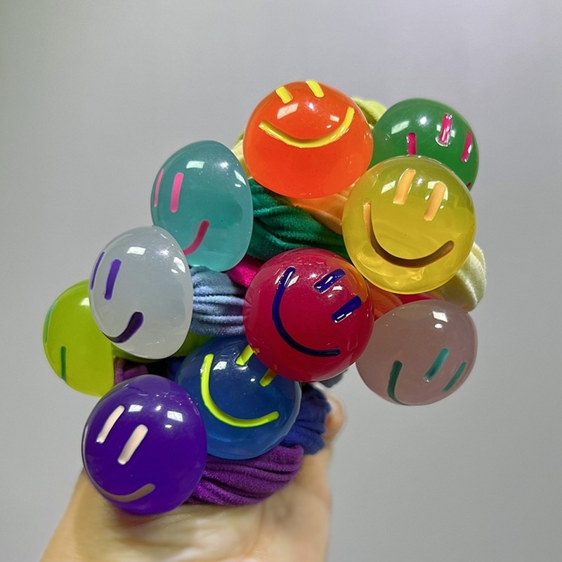 小嫩粉果冻笑脸儿童发圈高弹力不伤发毛巾圈百搭皮筋女丸子头发绳,童装/婴儿装/亲子装,发饰,淘宝优惠券,粉丝福利购,淘宝优惠卷