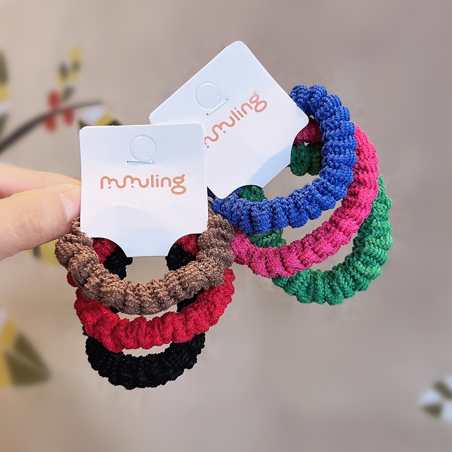 3个装~糖果彩色粗款儿童发绳皮筋