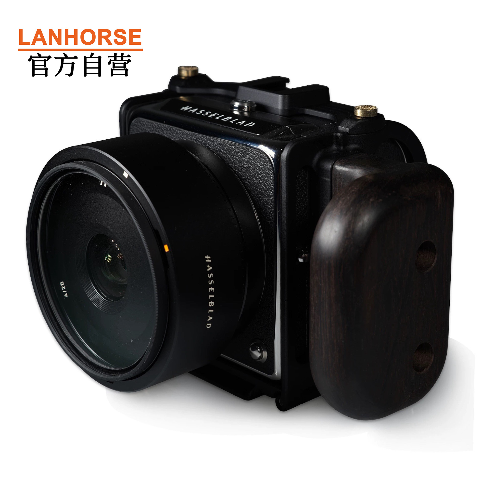 Lanhorse哈苏907X保护兔笼+选配檀木手柄, 不兼容哈苏控制手柄 - 实物图