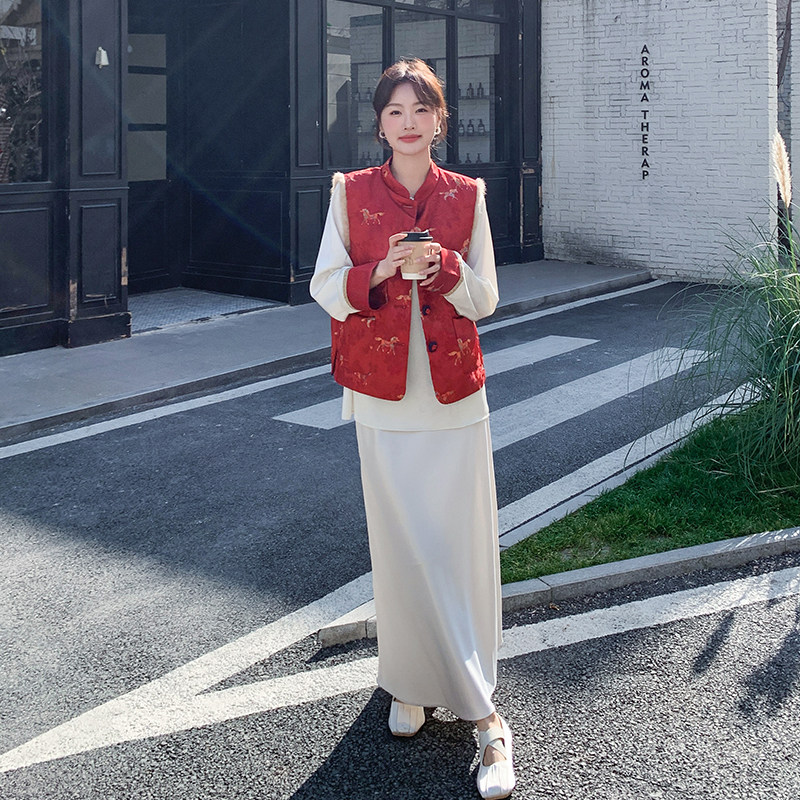 春装新款马甲三件套9217/P265/K428,女装套装/套裙,2D109