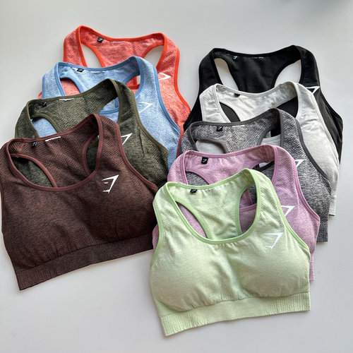 GYMSHARK肌肉鲨鱼跑步UK英国gymshark运动文胸女撸铁健身运动背心