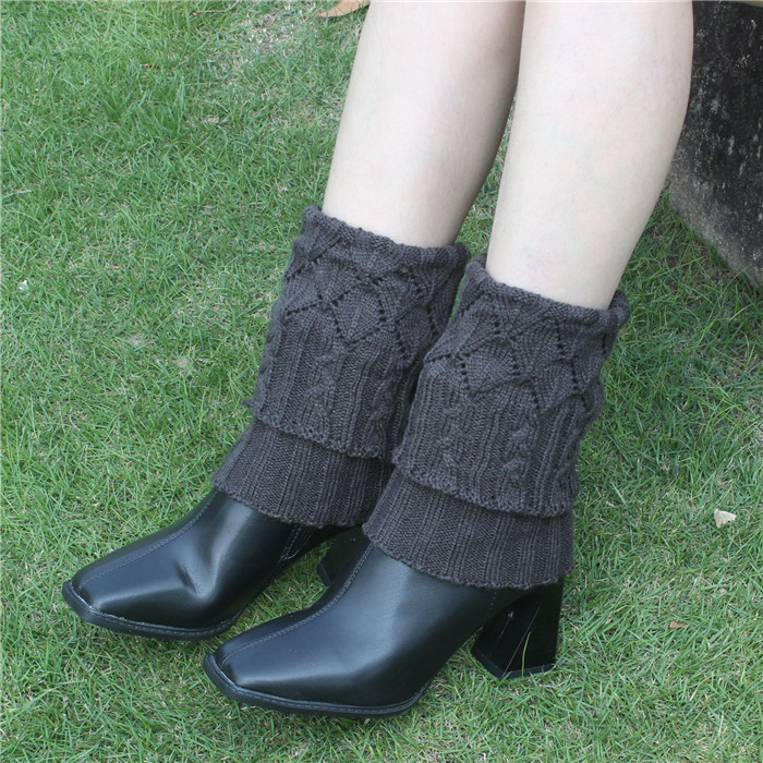 保暖脚裸脚脖套女士加厚毛线袜套
