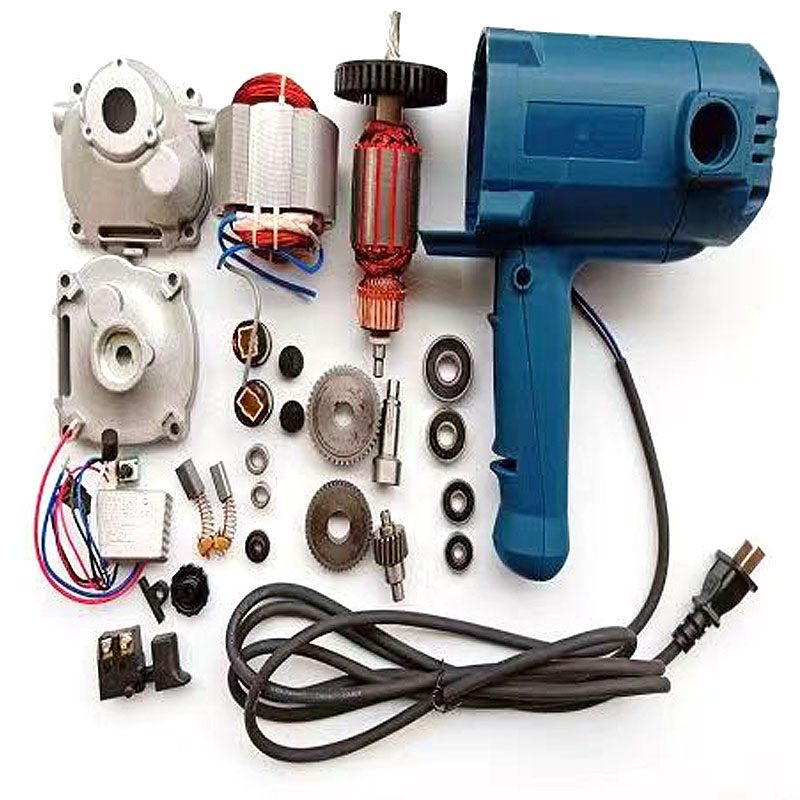 汽车抛光机开关按钮220V调速器打蜡美容打磨机转子齿轮碳刷配件