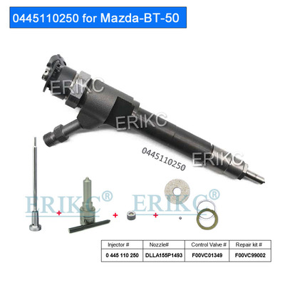 0445110250 喷油器总成适用于FORD Ranger 马自达 BT-50 WL2.5