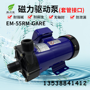 磁力泵浦耐酸碱腐蚀磁力驱动循环泵水泵EM GARE螺纹220V380V 55RM