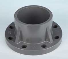 锚牌日标PVC-U灰色管件 DN50 60mm2寸UPVC一体法兰 PVC单片式法兰