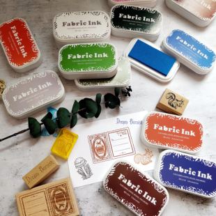 普通纸用 布用印泥防水可水洗彩色大印泥印台盒 梦想的打磨师