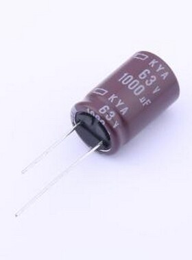 EKYA630ELL102ML25S 直插铝电解电容 1000uF ±20% 63V 插件,D16x