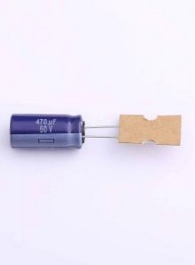 ECA1HM471B 直插铝电解电容 470uF ±20% 50V 插件,D10xL20mm