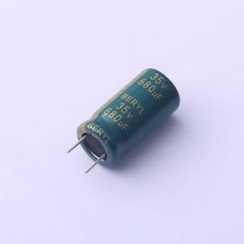 RC035M681LO10*20H-8A1C 直插铝电解电容 680uF ±20% 35V 插件,D