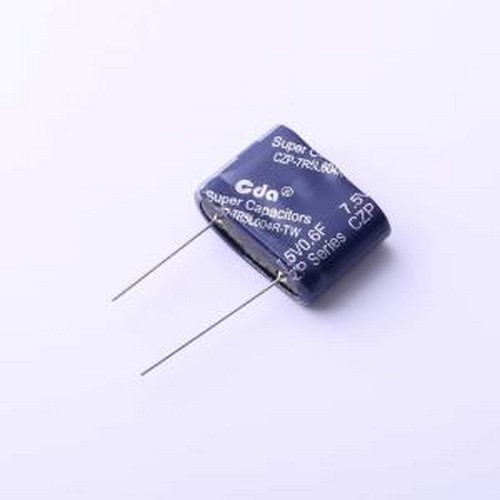 CZP-7R5L604R-TW 7.5V0.6F 超级电容器 0.6F -10%~+30% 7.5V 插件