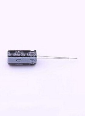 UHE1E681MPD 直插铝电解电容 680uF ±20% 插件,D10xL20mm