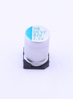 OVZ821M0ETR-0812 固态电容 820uF ±20% 2.5V SMD,D8xL12mm