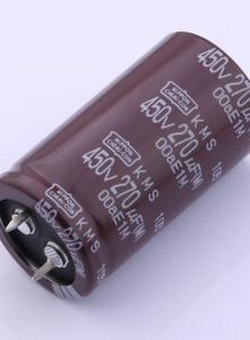 EKMS451VSN271MQ45S 牛角型电解电容 270uF ±20% 450V 插件,D25.