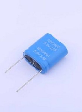 ED10205R5E255A0DAU 超级电容器 2.5F -10%~+30% 5.5V 插件,P=15.