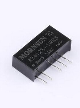 A2412S-1WR3 电源模块 A2412S-1WR3 SIP,19.7x6mm