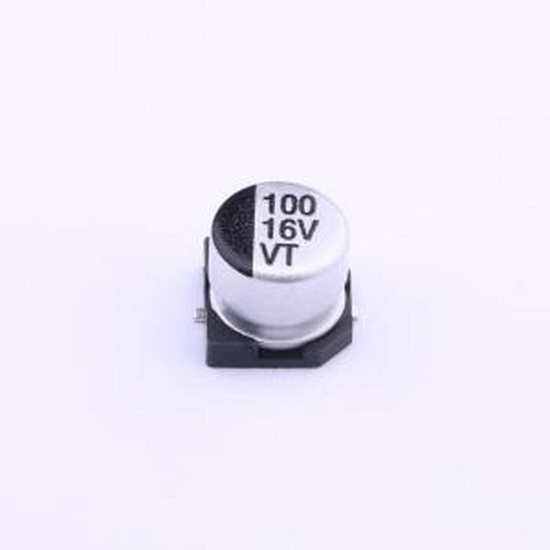 VT1C101M-CRE54 贴片型铝电解电容 100uF ±20% 16V SMD,D6.3xL5.