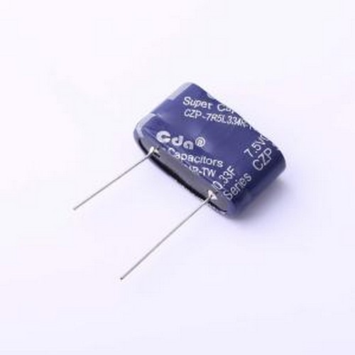 CZP-7R5L334R-TW 7.5V0.33F 超级电容器 0.33F -10%~+30% 7.5V 插