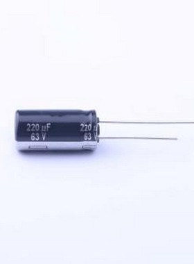 EEUEB1J221 直插铝电解电容 220uF ±20% 63V 插件,D10xL20mm