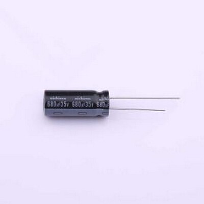 UHV1V681MPD 直插铝电解电容 680uF ±20% 插件,D10xL25mm