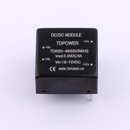 TDK20-48S3V3WHS 电源模块 TDK20-48S3V3WHS 插件,25.4x25.4x11