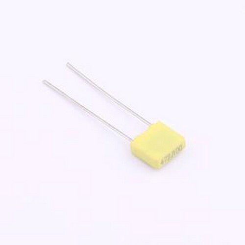 C242A472J05L200A10 聚丙烯膜电容(CBB) 4.7nF 100V 插件,P=5mm
