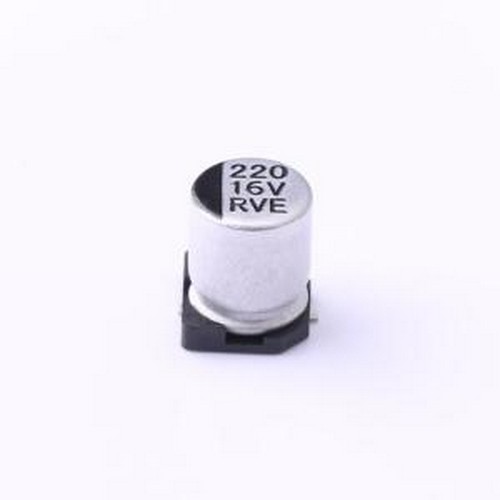 RVE1C221M0607 贴片型铝电解电容 220uF ±20% 16V SMD,D6.3xL7.7