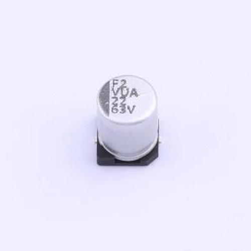 VUA220M1JTR-0810 贴片型铝电解电容 22uF ±20% 63V SMD,D8xL10m