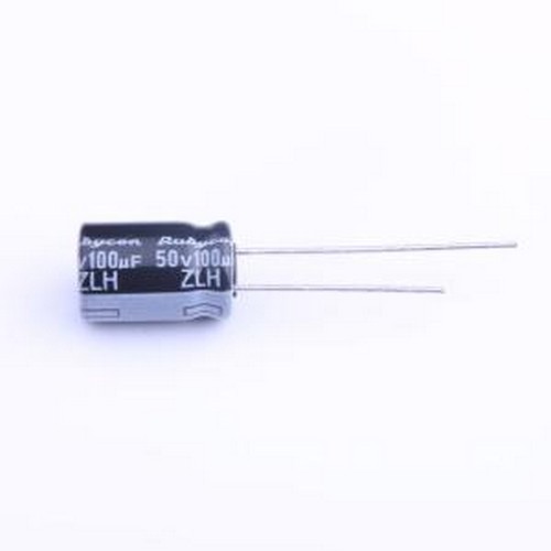 50ZLH100MEFC8X11.5 直插铝电解电容 100uF ±20% 50V 插件,D8xL1