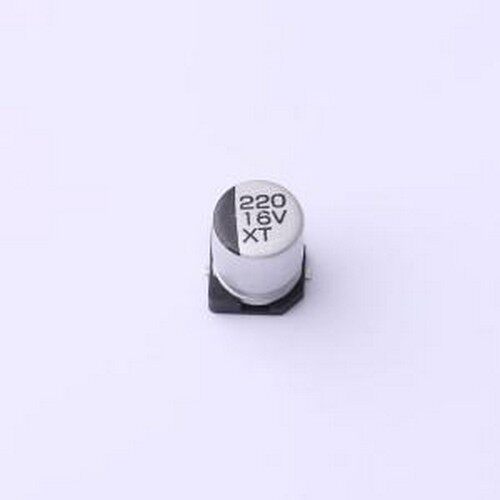 XT1C221M0607 贴片型铝电解电容 220uF ±20% 16V SMD,D6.3xL7.7m