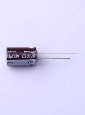 UPW1A222MHD 直插铝电解电容 2200uF ±20% 10V 插件,D12.5xL20mm
