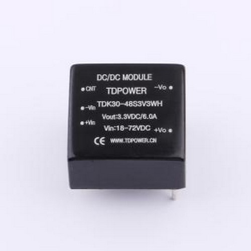TDK30-48S3V3WH 电源模块 TDK30-48S3V3WH DIP,25.4x25.4mm