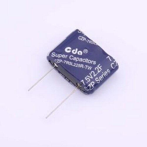 CZP-7R5L225R-TW 超级电容器 2.2F -10%~+30% 7.5V 插件,32x11x22
