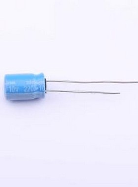 UBT1A221MPD8 直插铝电解电容 220uF ±20% 10V 插件,D8xL11.5mm