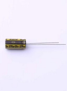 LKMC1201E271MF 直插铝电解电容 270uF ±20% 25V 插件,D6.3xL12m