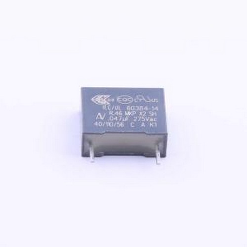 R46KF247000N0K 安规电容 等级:X2 47nF ±10% 275V 插件,P=10mm