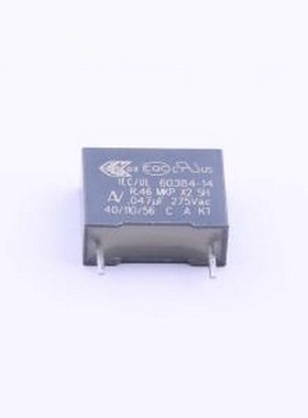 R46KF247000N0K 安规电容 等级:X2 47nF ±10% 275V 插件,P=10mm