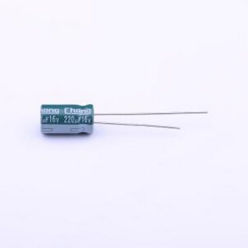 LB1C221ME110A00CE0 直插铝电解电容 220uF ±20% 16V 插件,D6.3x