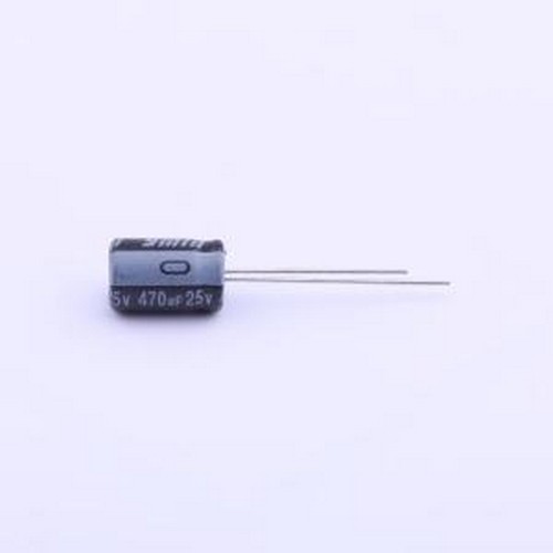 LKFD11E471MF 直插铝电解电容 470uF ±20% 25V 插件,D8xL12mm