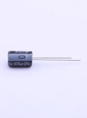 LKFD11E471MF 直插铝电解电容 470uF ±20% 25V 插件,D8xL12mm